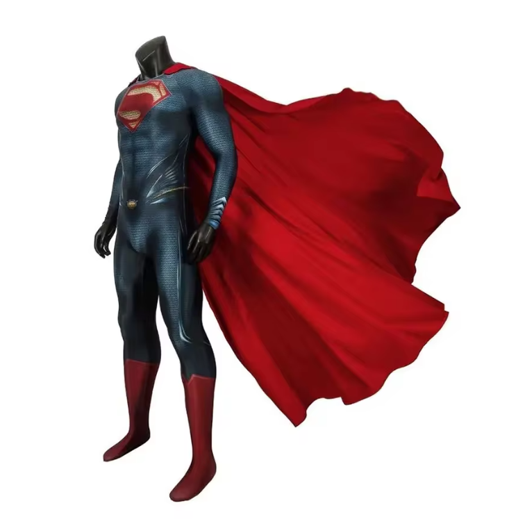 Lincoln | Men's Hero Costume Jumpsuit | Printed Bodysuit Optional Cape Fancy Dress Wear-Costume Set-Pick NewYork