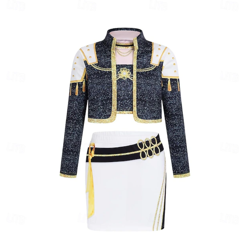 Luna | Girls K-Pop Costume Set | Long Sleeve Crop Top Costume Wear-Kids Costume-Pick NewYork