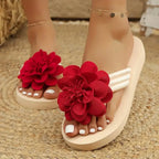 Luna | Women’s Platform Sandals | Floral Slip On-Women Sandals-Pick NewYork