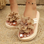 Luna | Women’s Platform Sandals | Floral Slip On-Women Sandals-Pick NewYork