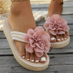 Luna | Women’s Platform Sandals | Floral Slip On-Women Sandals-Pick NewYork