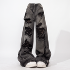 Madison | Women's Wide-Leg Jeans | Ripped Detail - PNY 