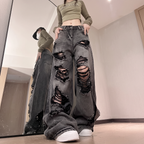 Madison | Women's Wide-Leg Jeans | Ripped Detail - PNY 