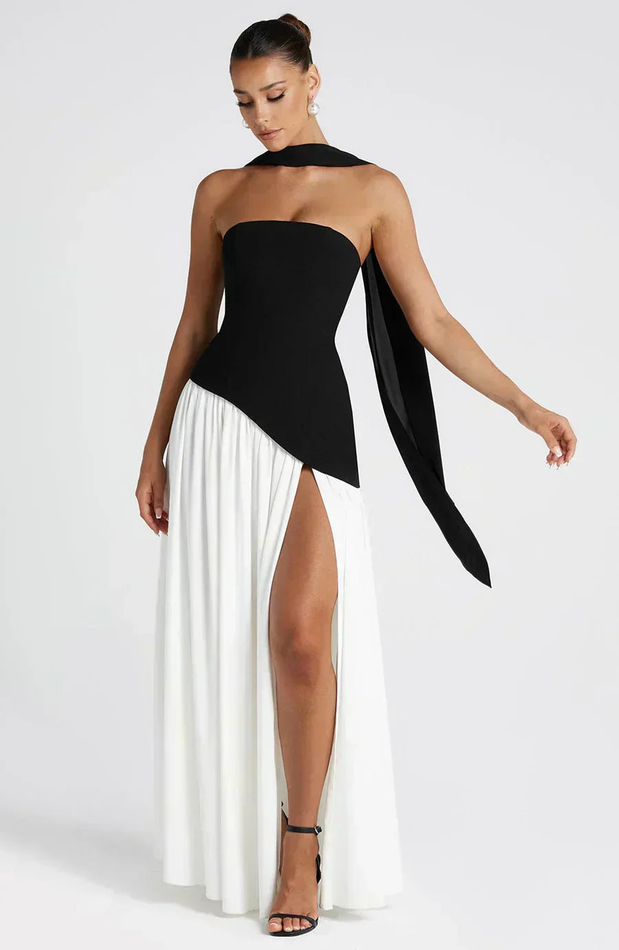 Isabella | Women's Asymmetric Maxi Dress | Wedding Guest Occasion-Women Dress-Pick NewYork