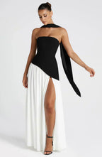 Isabella | Women's Asymmetric Maxi Dress | Wedding Guest Occasion-Women Dress-Pick NewYork
