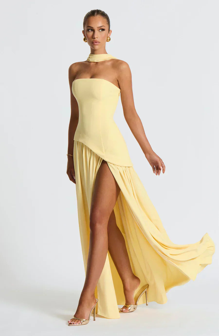 Isabella | Women's Asymmetric Maxi Dress | Wedding Guest Occasion-Women Dress-Pick NewYork