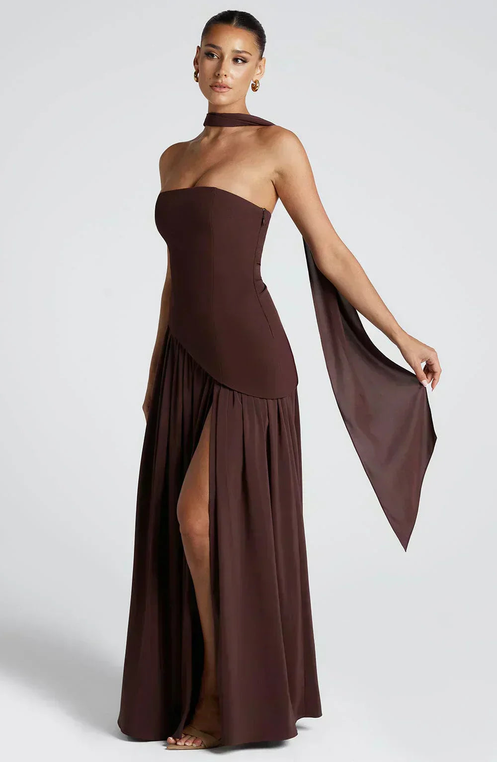 Isabella | Women's Asymmetric Maxi Dress | Wedding Guest Occasion-Women Dress-Pick NewYork