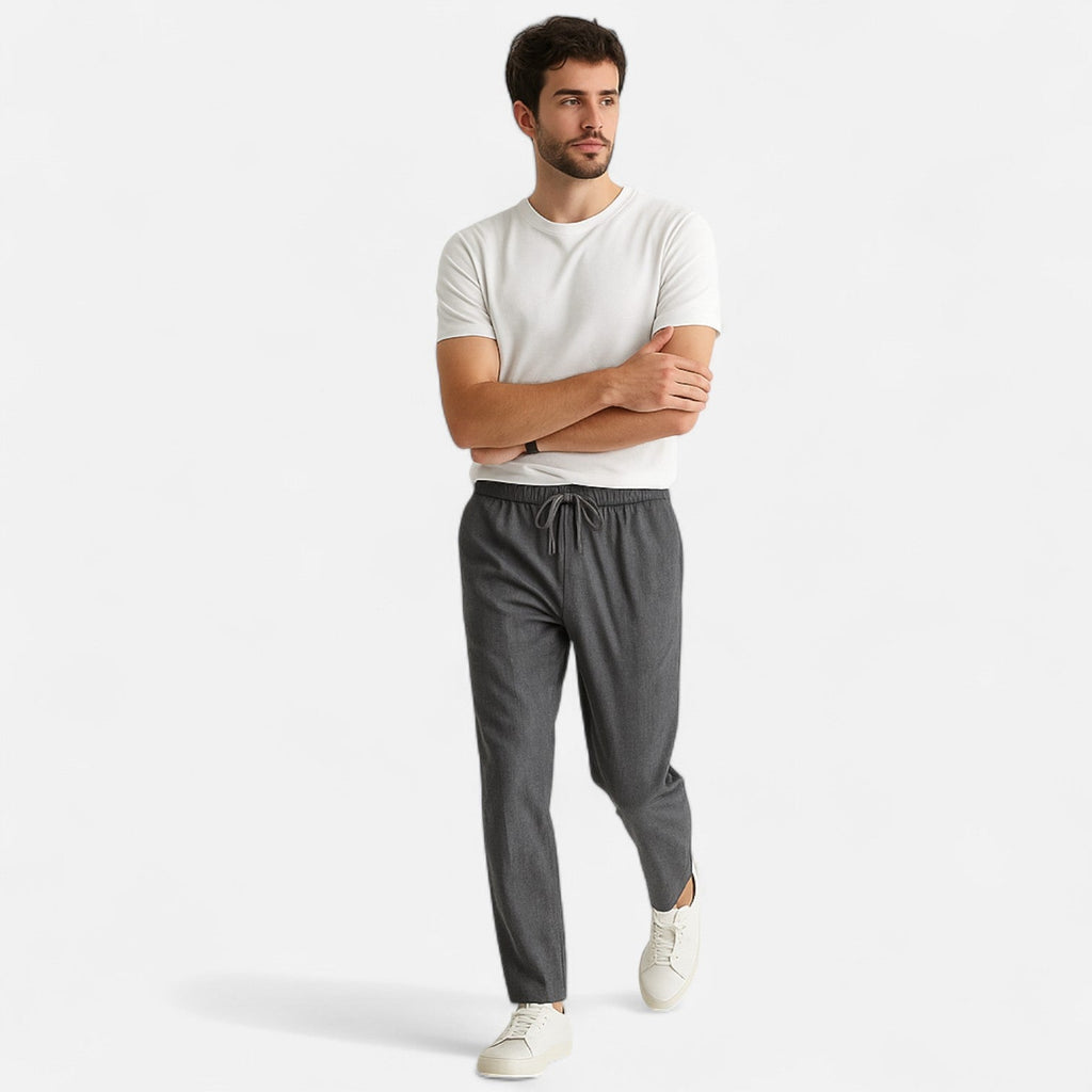 Mason | Men's Wide Leg Pants | Drawstring Waist-Men Pants-Pick NewYork