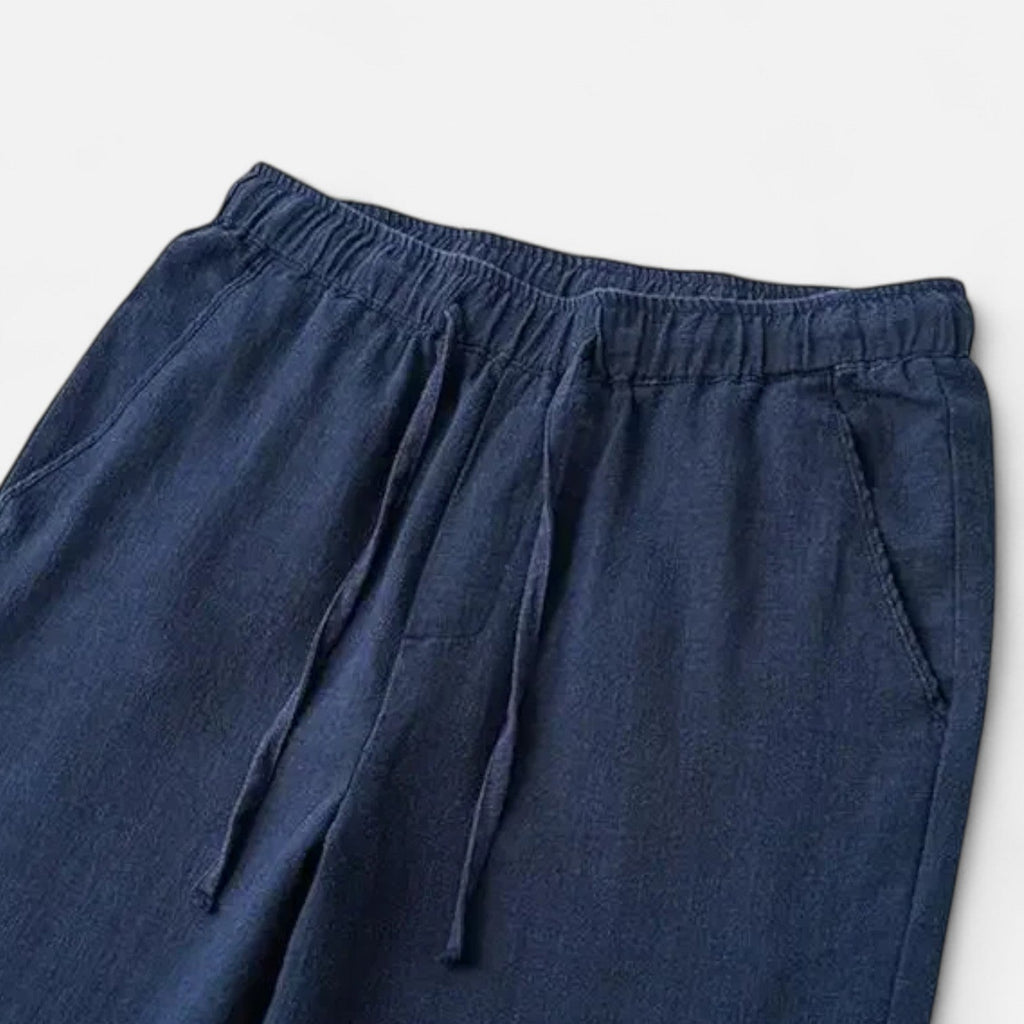 Mason | Men's Wide Leg Pants | Drawstring Waist-Men Pants-Pick NewYork