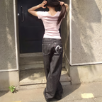 Maya | Women's Wide-Leg Jeans | Heart Print-PNY