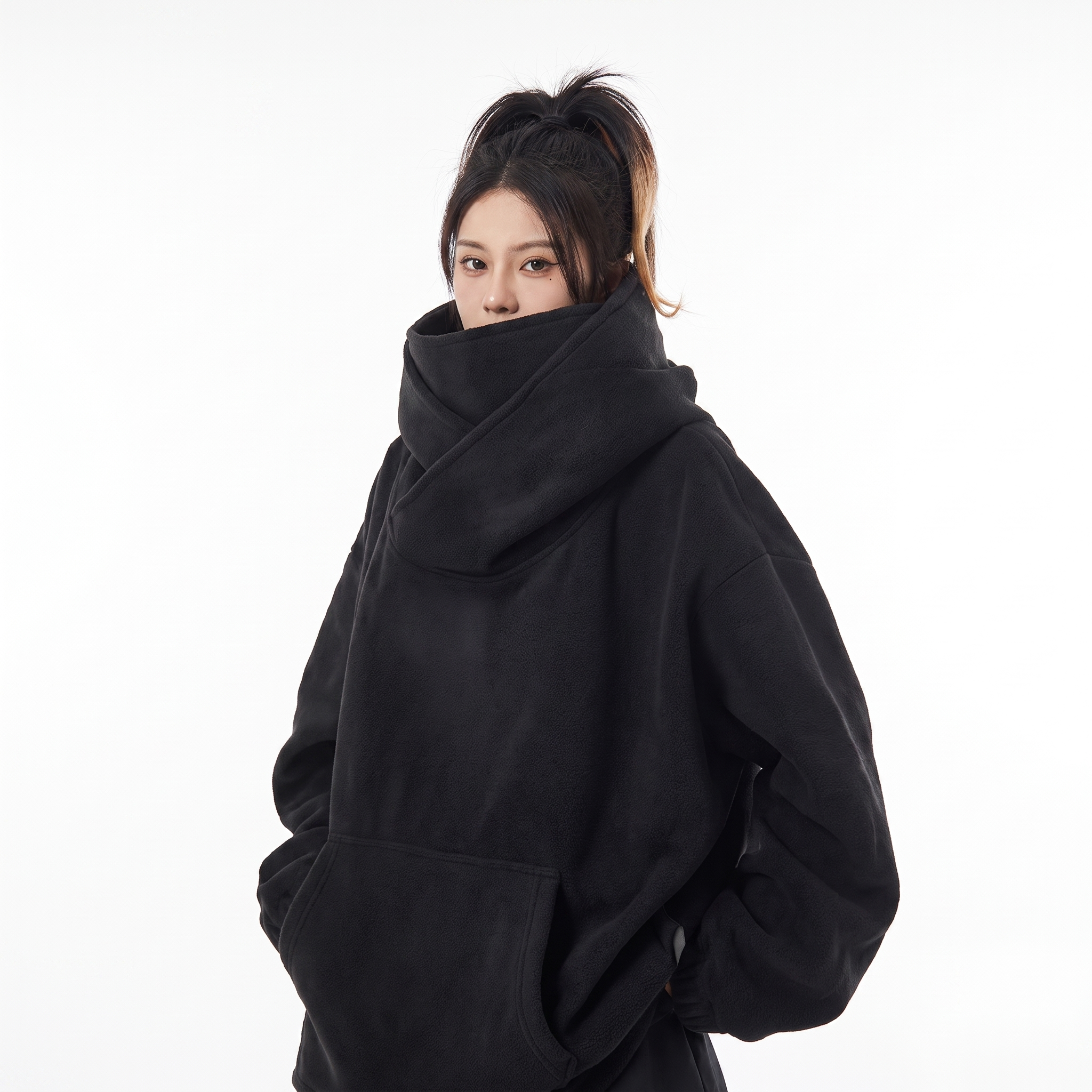 Mia | Women's Oversized Hoodie | High Neck-PNY
