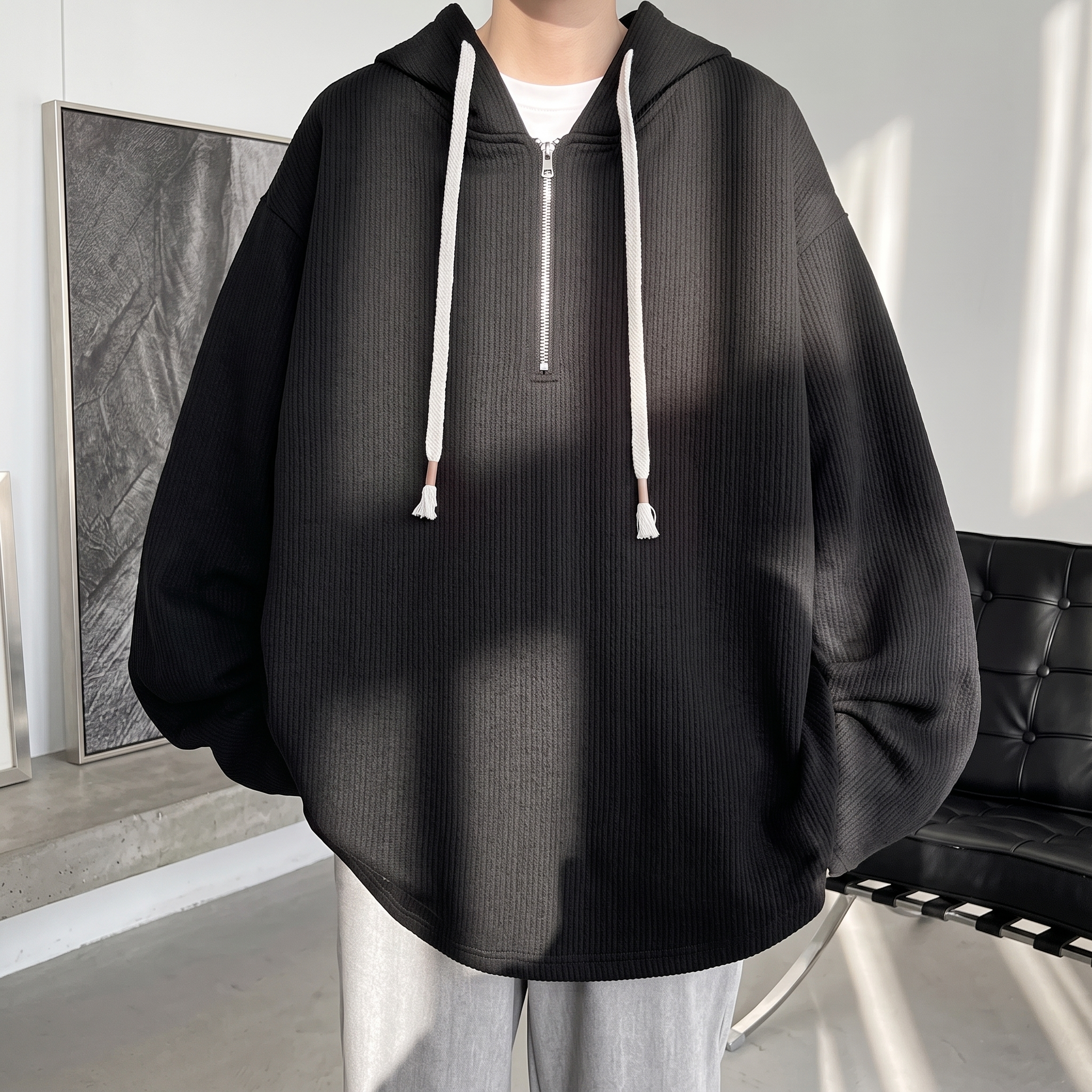Noah | Men's Oversized Hoodie | Drawstring Hood-PNY