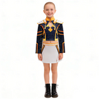 Nova | Girls Performance Costume Set | Shoulder Panels Mini Skirt Costume Wear-Kids Costume-Pick NewYork