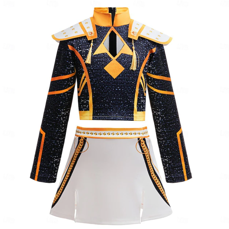 Nova | Girls Performance Costume Set | Shoulder Panels Mini Skirt Costume Wear-Kids Costume-Pick NewYork