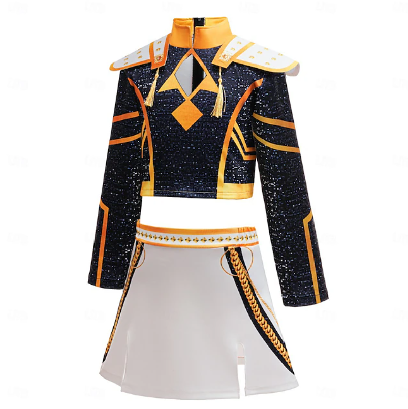 Nova | Girls Performance Costume Set | Shoulder Panels Mini Skirt Costume Wear-Kids Costume-Pick NewYork