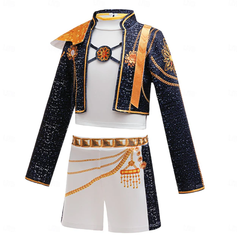 Nova | Girls Performance Costume Set | Shoulder Panels Mini Skirt Costume Wear-Kids Costume-Pick NewYork