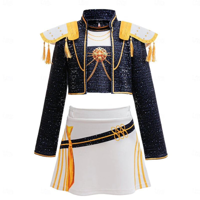 Nova | Girls Performance Costume Set | Shoulder Panels Mini Skirt Costume Wear-Kids Costume-Pick NewYork