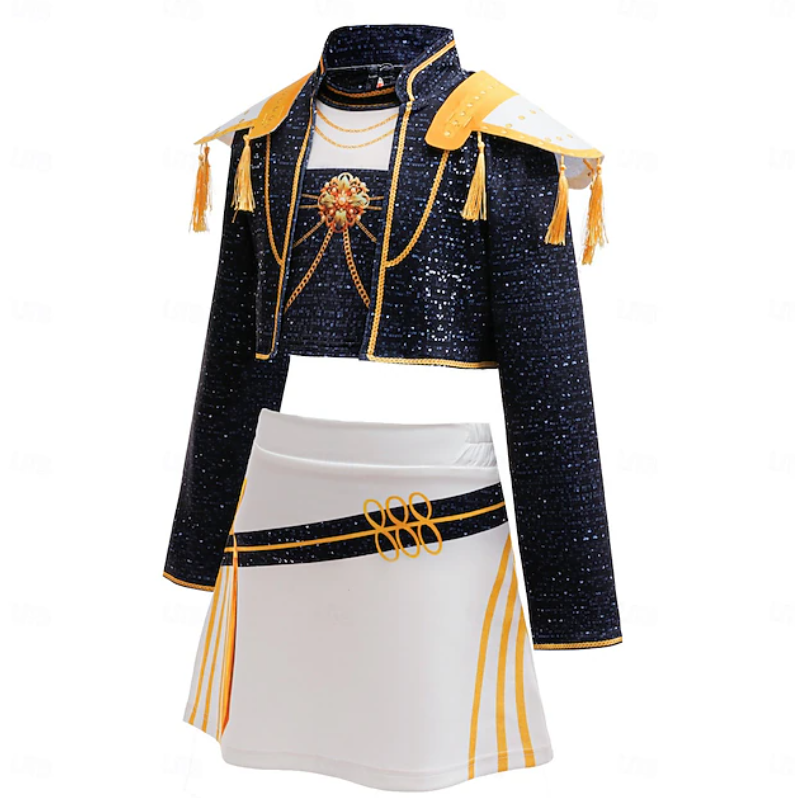 Nova | Girls Performance Costume Set | Shoulder Panels Mini Skirt Costume Wear-Kids Costume-Pick NewYork
