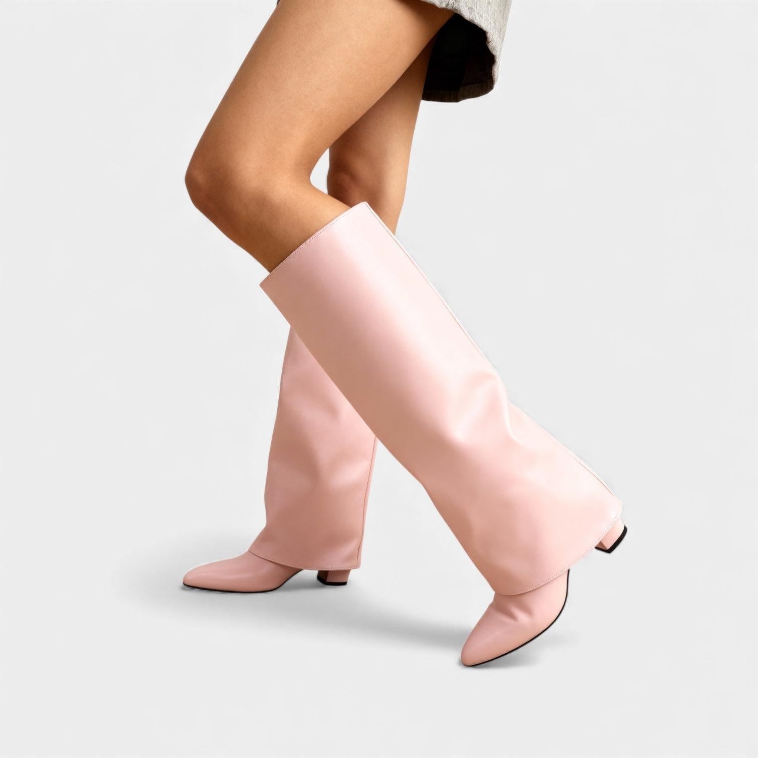 Odette | Women's Knee High Boots | Pointed Toe Everyday Boots-Women Shoes-Pick NewYork