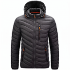 Owen | Men's Hooded Jacket | Quilted Panels-PNY