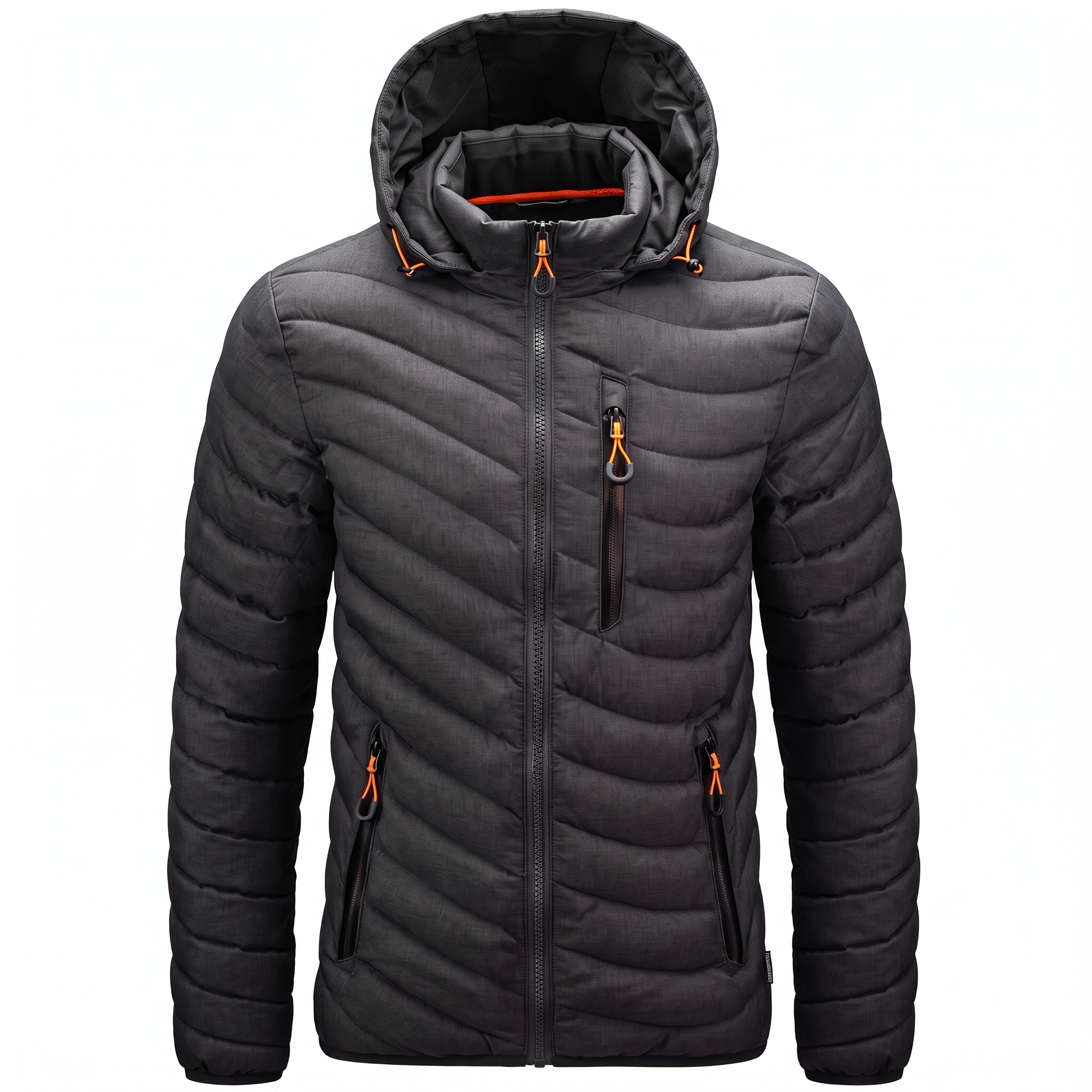 Owen | Men's Hooded Jacket | Quilted Panels-PNY