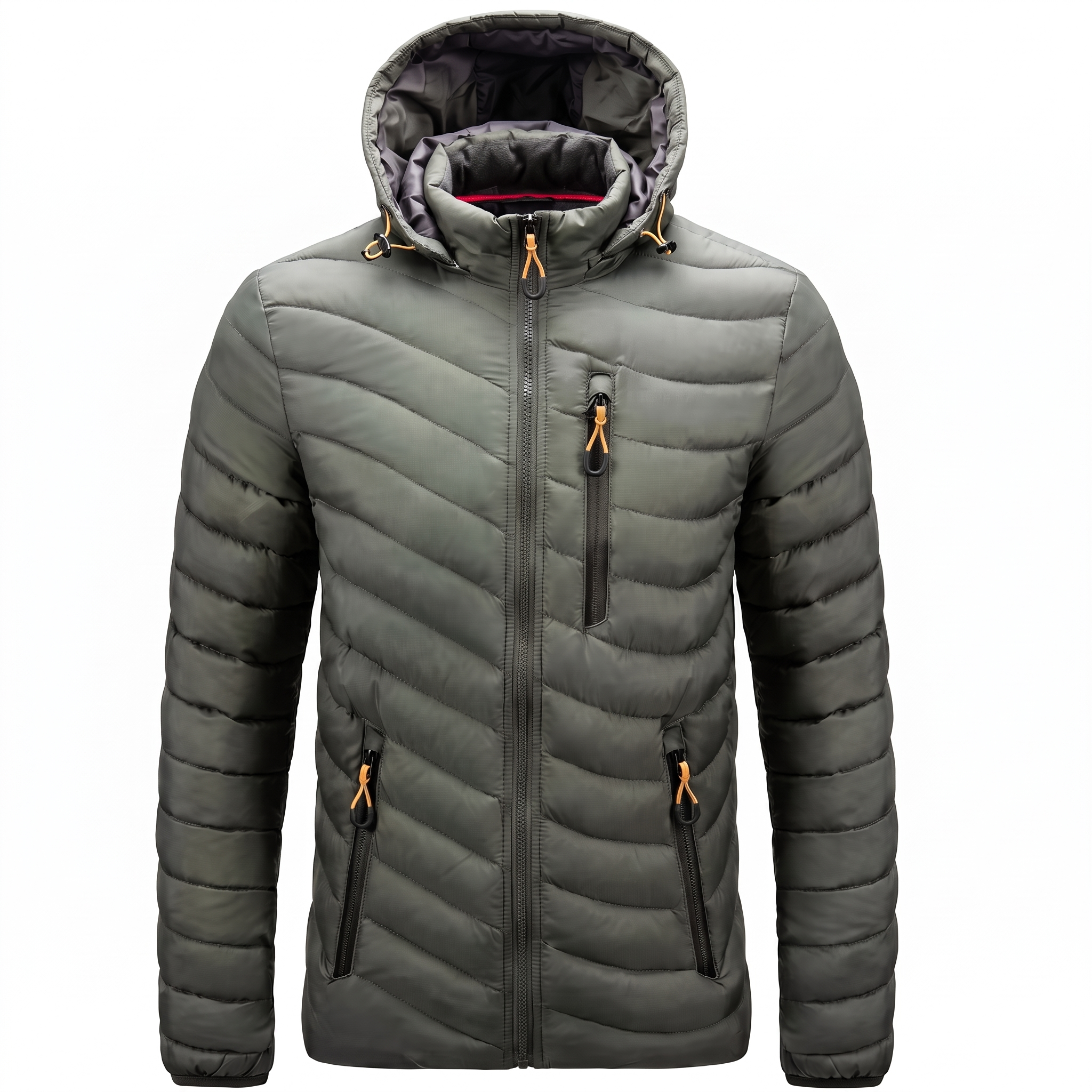 Owen | Men's Hooded Jacket | Quilted Panels-PNY