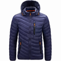 Owen | Men's Hooded Jacket | Quilted Panels