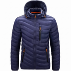 Owen | Men's Hooded Jacket | Quilted Panels-PNY
