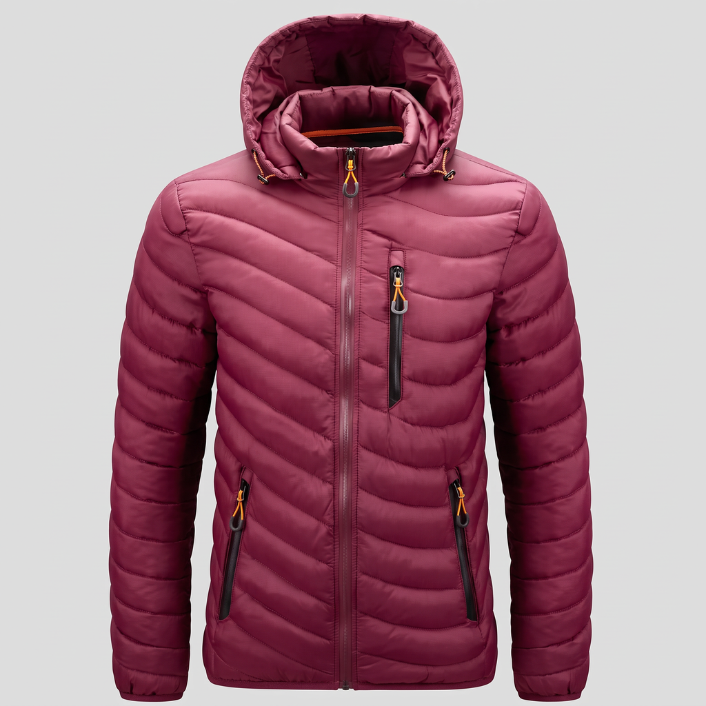 Owen | Men's Hooded Jacket | Quilted Panels-PNY