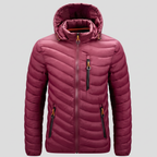 Owen | Men's Hooded Jacket | Quilted Panels-PNY