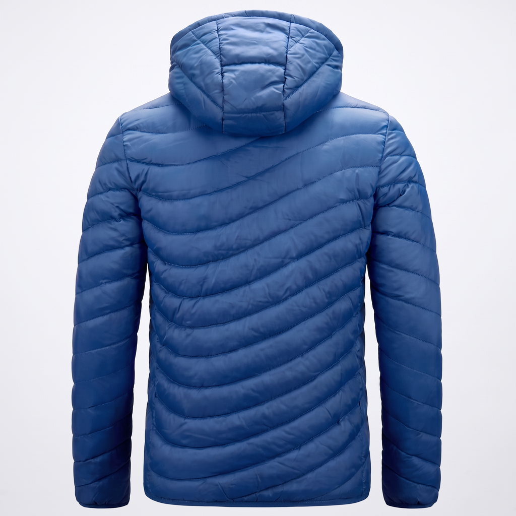 Owen | Men's Hooded Jacket | Quilted Panels-PNY