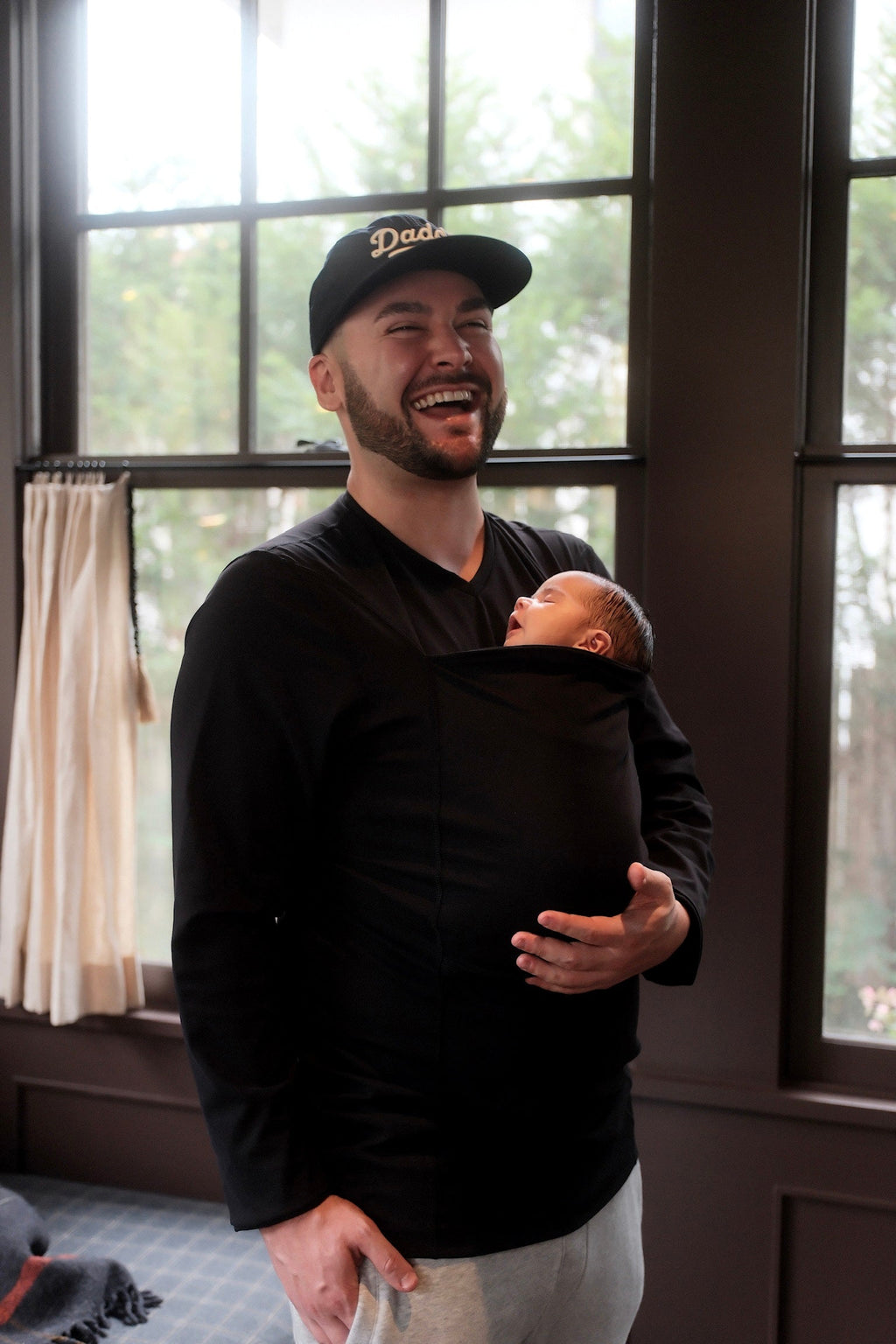 Parker | Men’s Baby Carrier Shirt | Front Pouch Short Sleeve-Men Baby Carrier Shirt-Pick NewYork