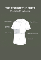 Parker | Men’s Baby Carrier Shirt | Front Pouch Short Sleeve-Men Baby Carrier Shirt-Pick NewYork