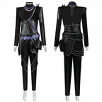 Phoenix | Women’s Performance Costume Set | Colorful Wig Chain Detail Costume Wear-Women Outfit Set-Pick NewYork