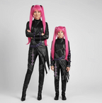 Phoenix | Women’s Performance Costume Set | Colorful Wig Chain Detail Costume Wear-Women Outfit Set-Pick NewYork