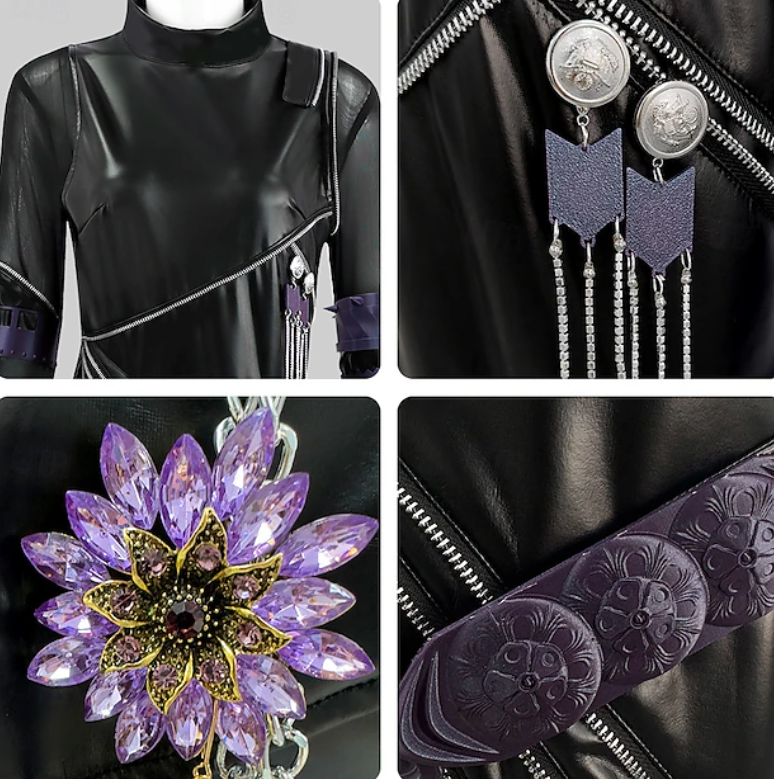 Phoenix | Women’s Performance Costume Set | Colorful Wig Chain Detail Costume Wear-Women Outfit Set-Pick NewYork