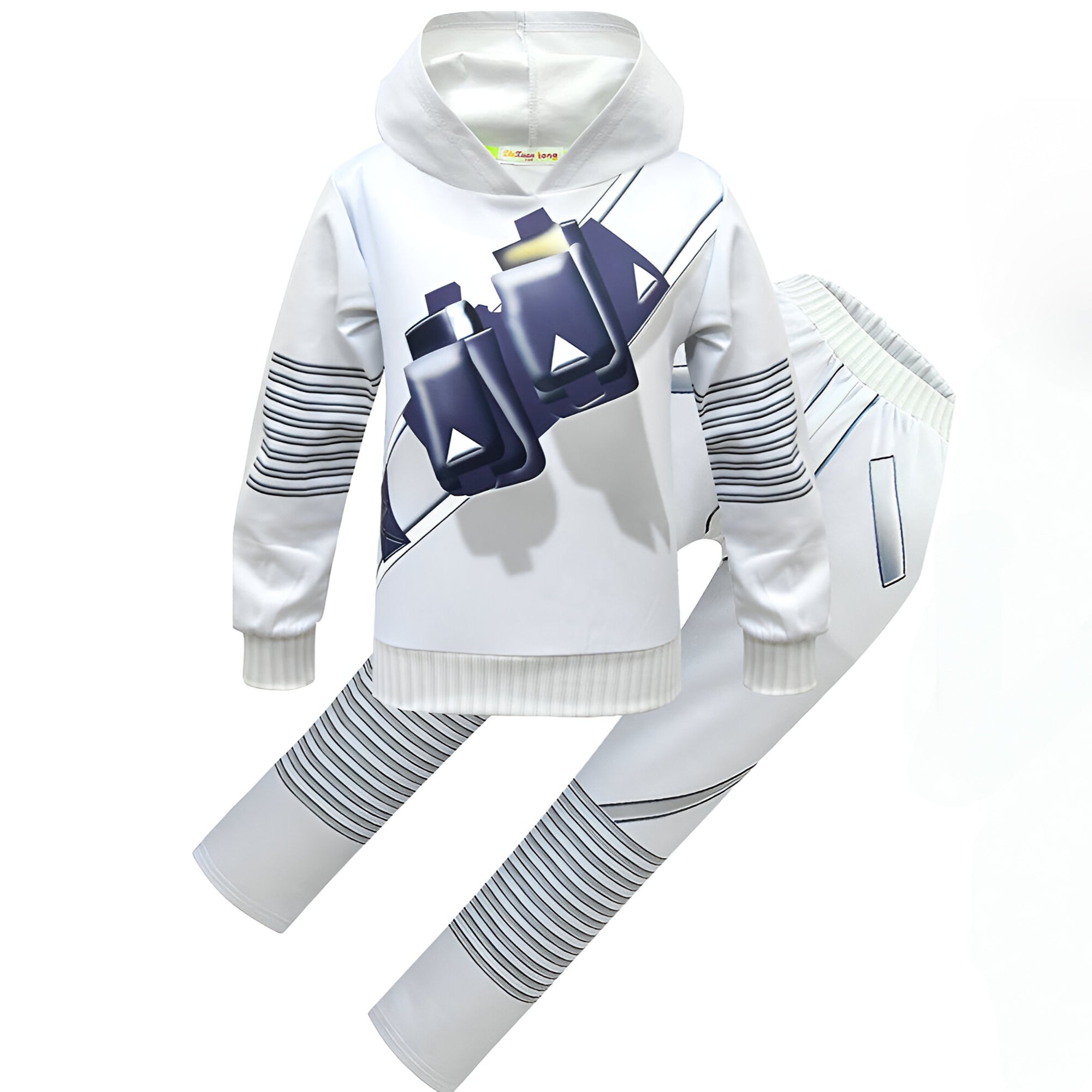 Jaxon | Unisex Marshmello Costume Set | LED Helmet Cosplay Outfit-Costume Set-Pick NewYork