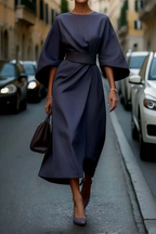 Amara | Women's Kimono-Sleeve Dress | Belted Waist · PNY