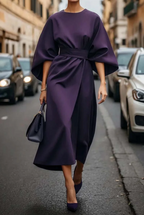 Amara | Women's Kimono-Sleeve Dress | Belted Waist · PNY