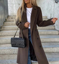 Amelia | Women's Longline Coat | Double-Breasted · PNY