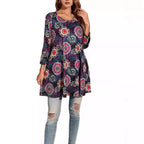 Ava | Women's Swing Tunic | Mandala Print · PNY