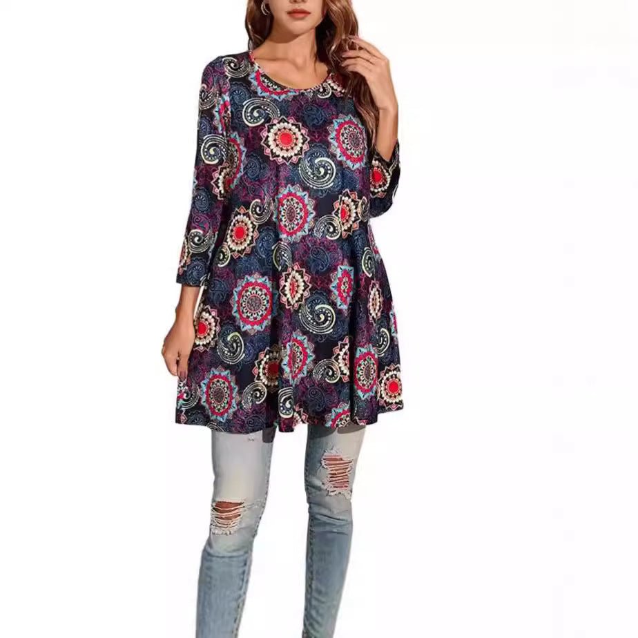 Ava | Women's Swing Tunic | Mandala Print · PNY