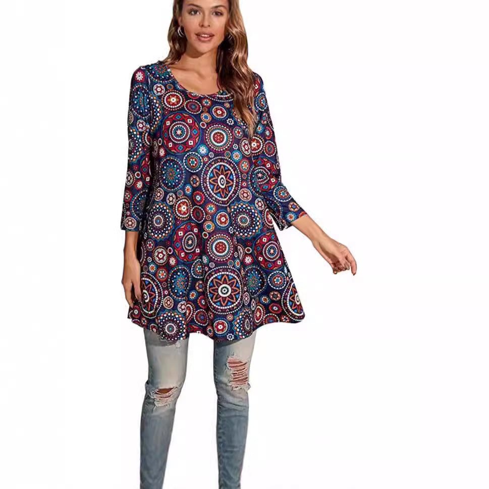 Ava | Women's Swing Tunic | Mandala Print · PNY