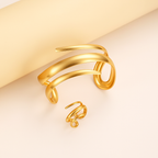 Bianca | Women's Wrap Bangle | Open Cuff · PNY