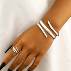 Bianca | Women's Wrap Bangle | Open Cuff · PNY