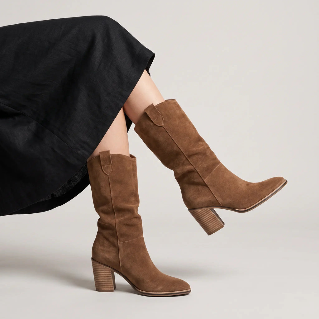 Camilla | Women's Knee-High Boots | Suede · PNY