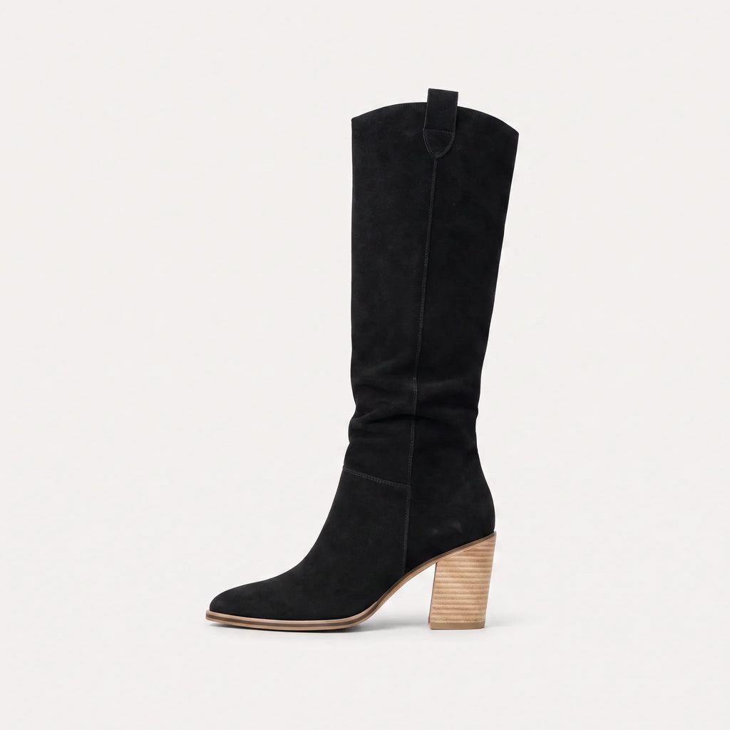 Camilla | Women's Knee-High Boots | Suede · PNY