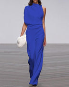 Camille | Women's One-Shoulder Jumpsuit | Wide-Leg · PNY