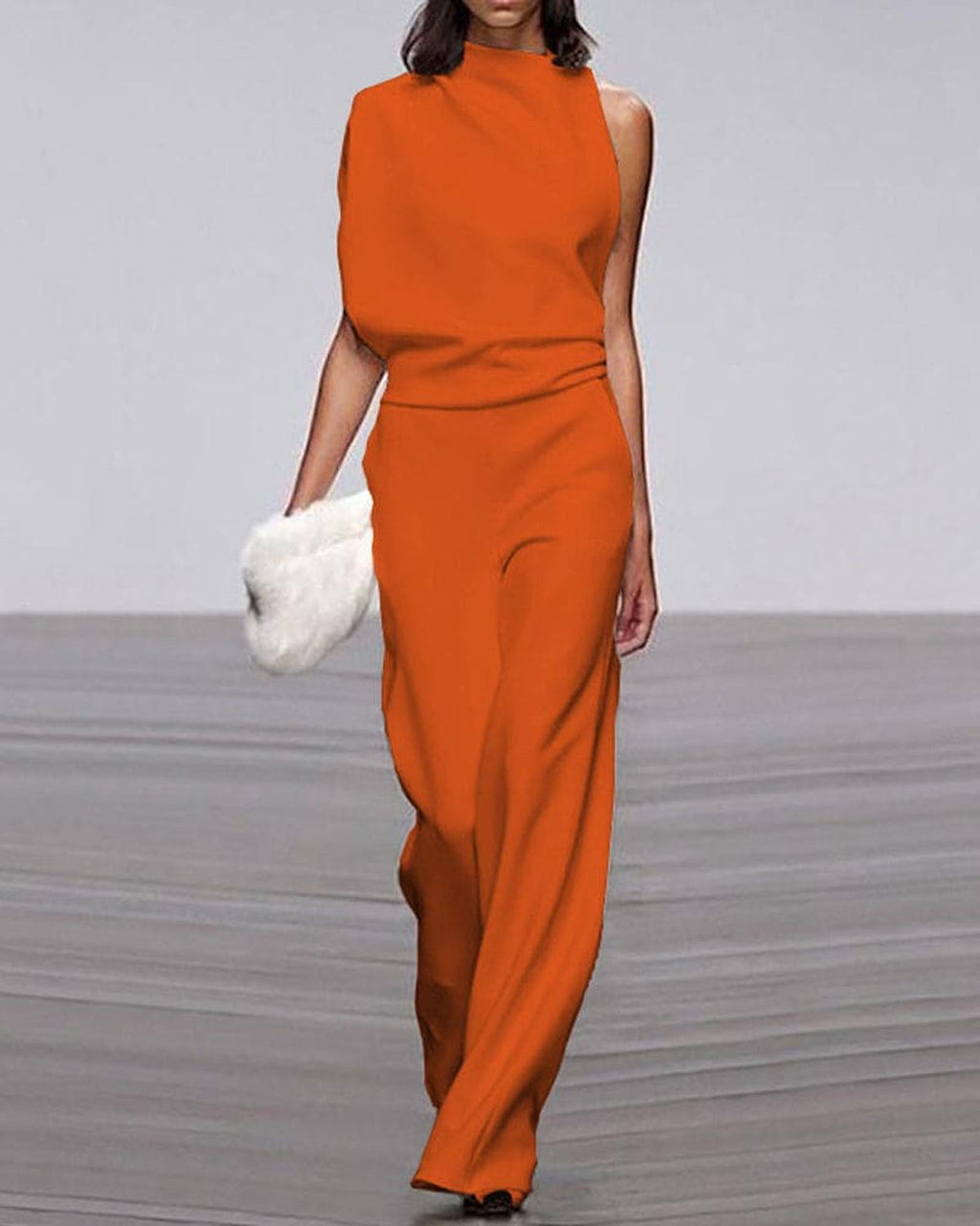Camille | Women's One-Shoulder Jumpsuit | Wide-Leg · PNY