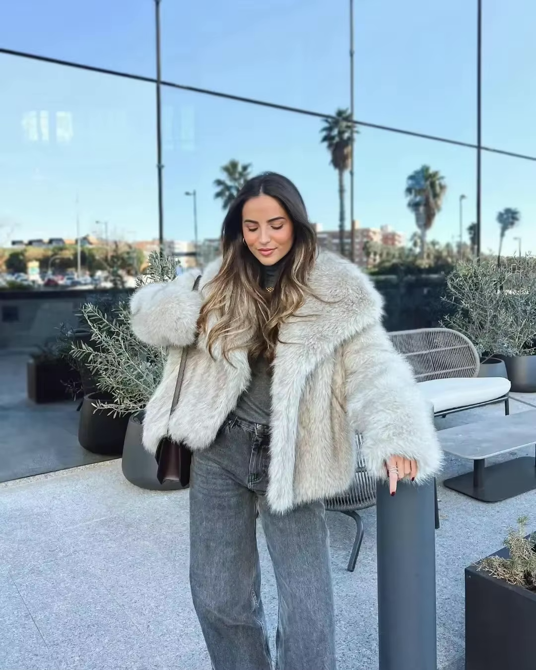 Camille | Women's Oversized Coat | Faux-Fur · PNY